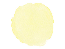丸型の水彩テクスチャ | 黄