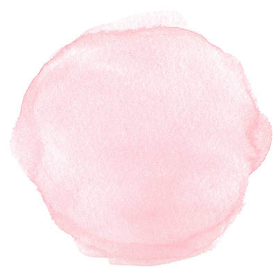水彩の丸型テクスチャ | ピンク