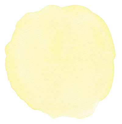 水彩の丸型テクスチャ | 黄