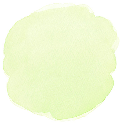 水彩の丸型テクスチャ | 黄緑