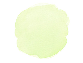 丸型の水彩テクスチャ | 黄緑