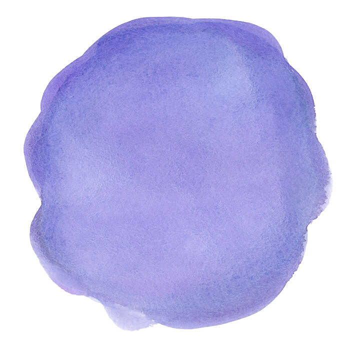 丸型の水彩テクスチャ 紫 ガーリー素材