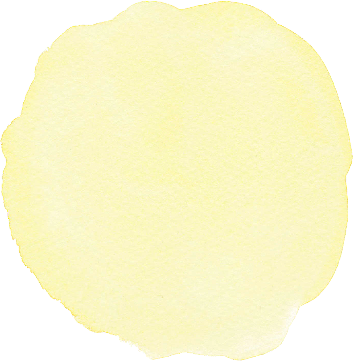 丸型の水彩テクスチャ 黄 ガーリー素材 ふんわり可愛い無料イラスト素材 ふんわり可愛い無料イラスト素材