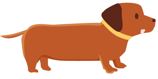 犬 ダックスフント ガーリー素材 ふんわり可愛い無料イラスト素材 ふんわり可愛い無料イラスト素材
