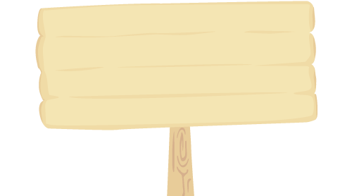 木の看板 ガーリー素材